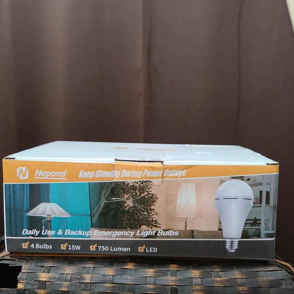 Neporal 4-Pack Light Bulbs Daily Use or Backup Emergency Use - Picture 1 of 11